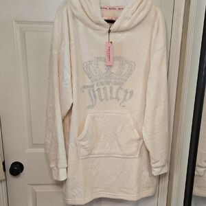 Juicy Couture Cream Pullover with Silver Embellishment